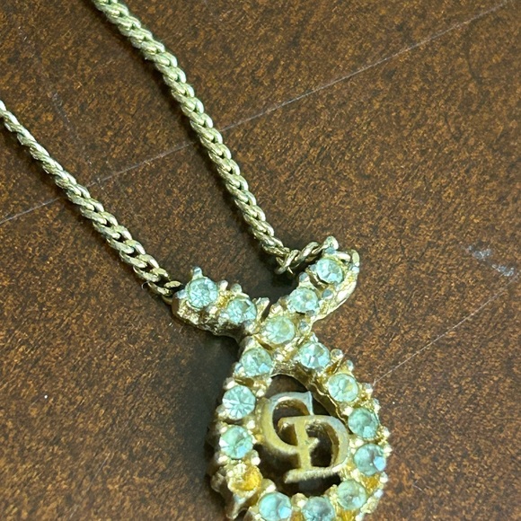 DIOR 💕Necklace GUC Vintage Pendant - Picture 4 of 13